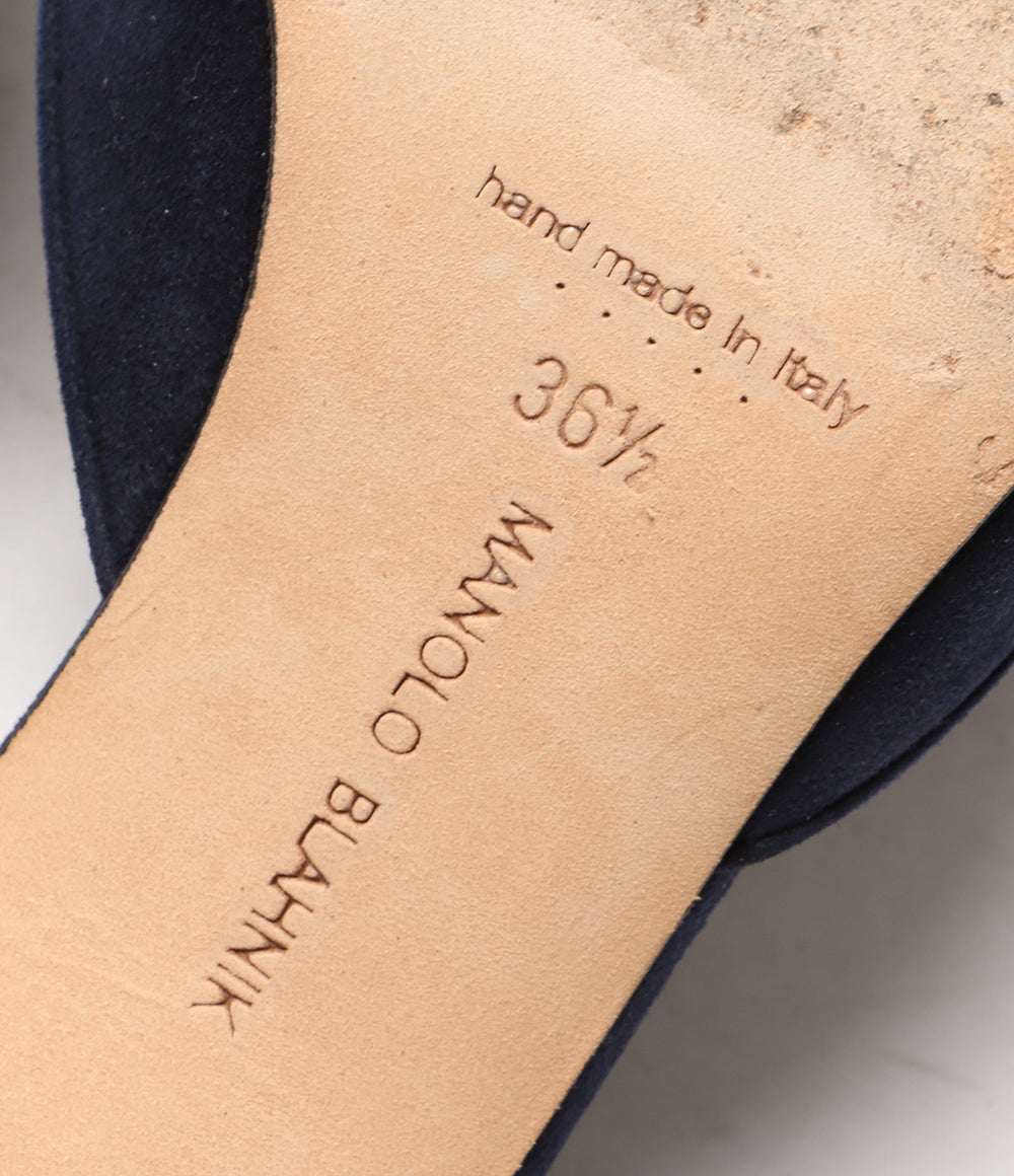 MANOLO BLAHNIK ミュール パンプス ヴェラリースエード レディース