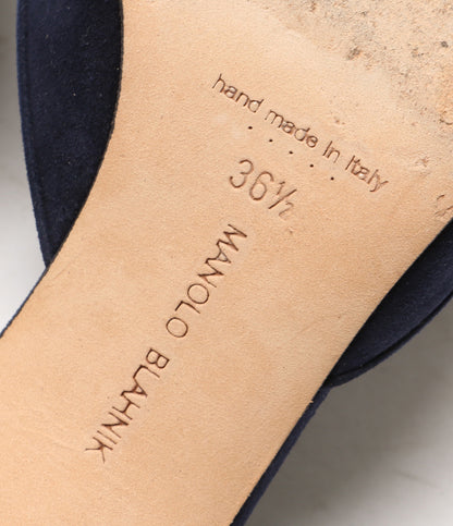 MANOLO BLAHNIK ミュール パンプス ヴェラリースエード レディース SIZE 36.5 マノロブラニク