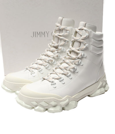 美品 JIMMY CHOO ブーツ Diamond Boots White メンズ SIZE 43 ジミーチュウ