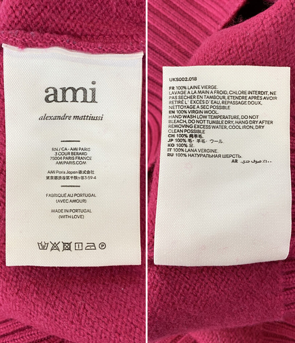 ami paris アミパリス ニット uks002 018 レディース SIZE S