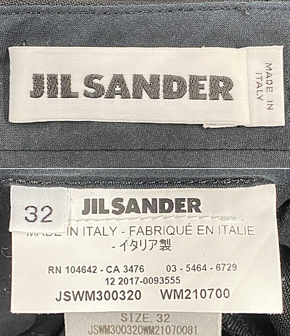 JIL SANDER パンツ ブラック ウールスラックス JSWM300320 レディース SIZE 32 ジルサンダー