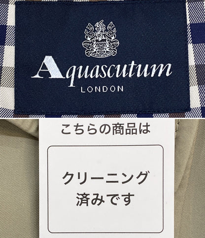 Aquascutum トレンチコート ステンカラー ライナー付 A9853412-83 メンズ SIZE 38 アクアスキュータム