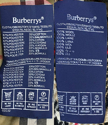 Burberrys ステンカラーコート 裏地チェック ネイビー メンズ SIZE - バーバリーズ