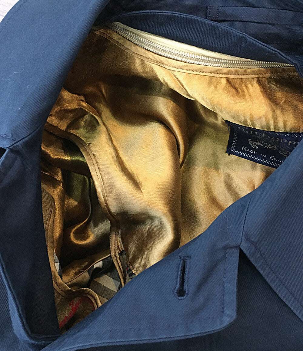 Burberrys ステンカラーコート 裏地チェック ネイビー メンズ SIZE - バーバリーズ