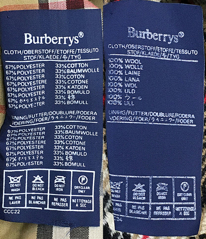 Burberrys ステンカラーコート 裏地チェック ネイビー メンズ SIZE - バーバリーズ