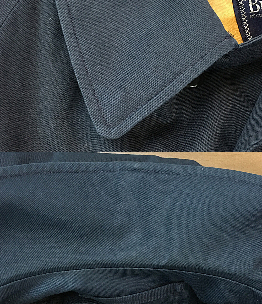 Burberrys ステンカラーコート 裏地チェック ネイビー メンズ SIZE - バーバリーズ