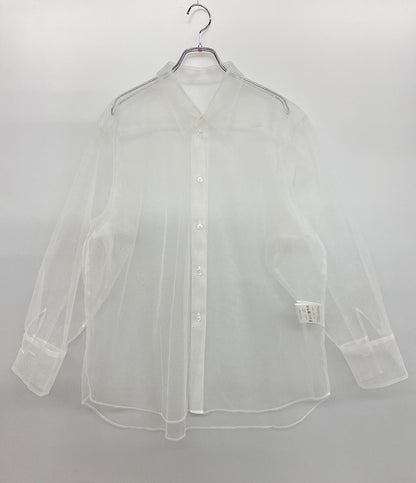 Chika Kisada チカキサダ チュール長袖シャツ ホワイト CB-24055 レディース SIZE 1