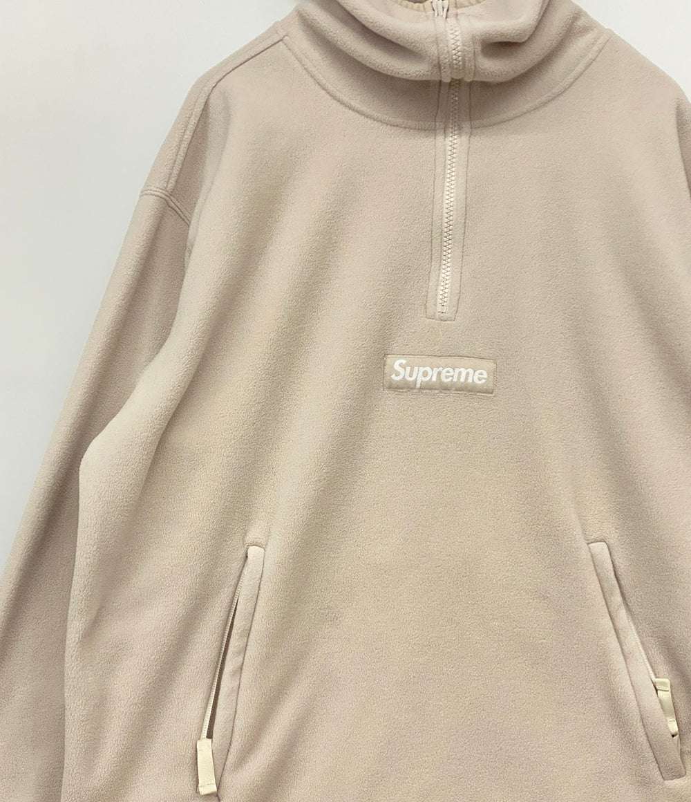 Supreme ジャケット POLARTEC ハーフジップ アイボリー メンズ SIZE S シュプリーム