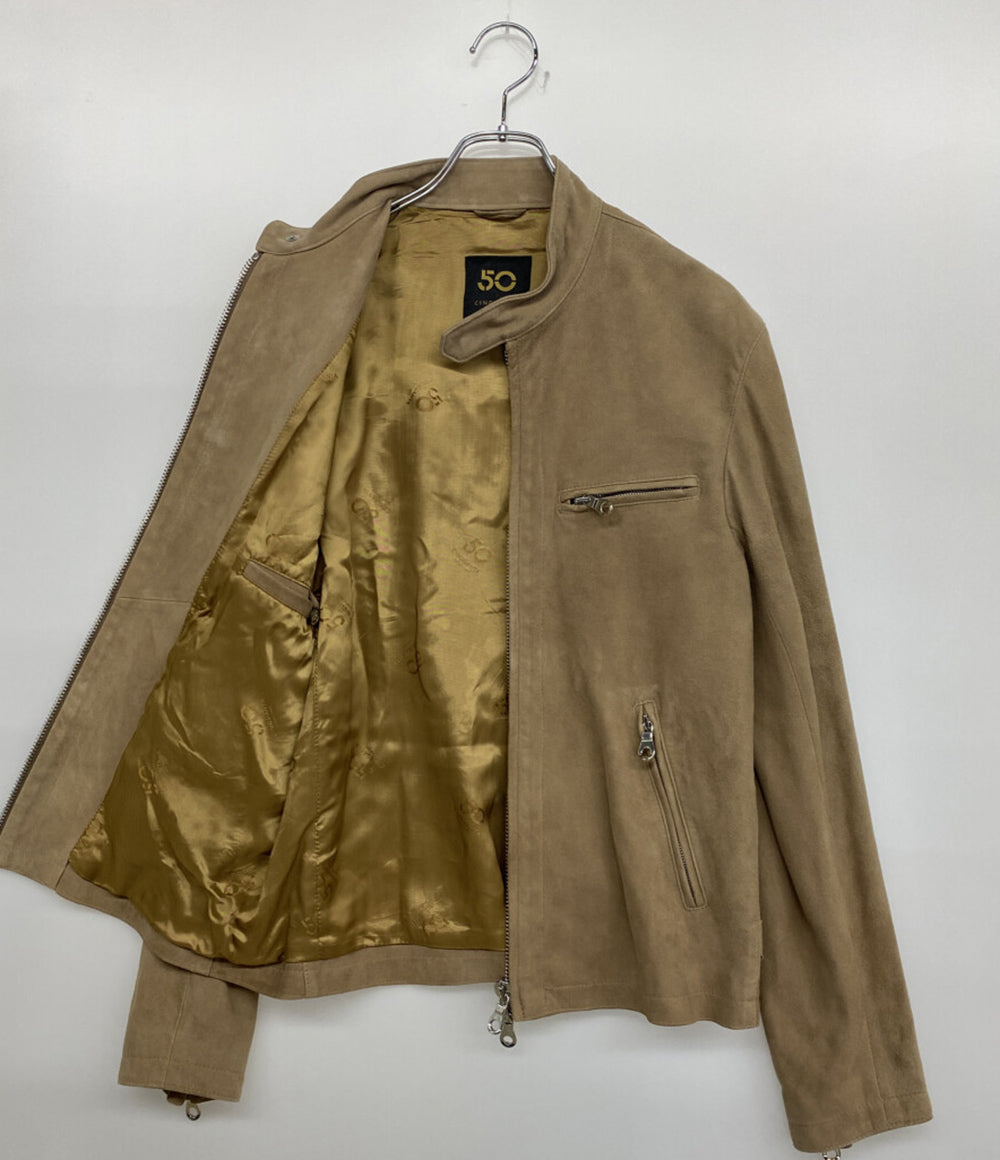 Cinquanta チンクアンタ ライダースジャケット ゴートレザー メンズ SIZE 48
