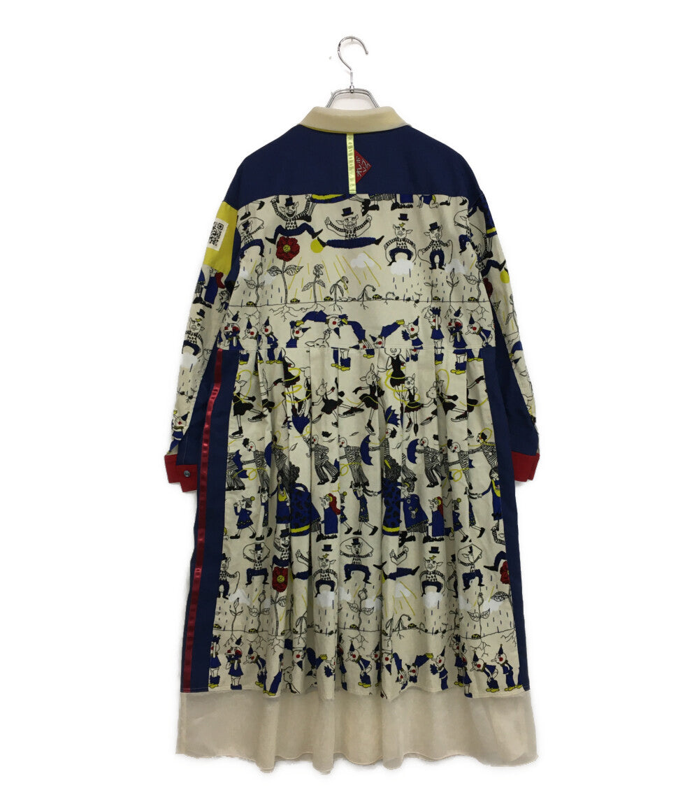 美品 オレボレブラ 総柄シャツワンピース ぶた 長袖 815093 レディース SIZE M
