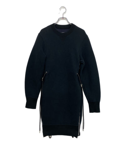 sacai 長袖ワンピース ブラック 19-04779 レディース SIZE 1 サカイ