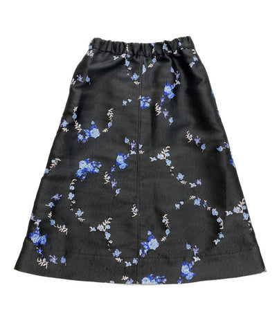 GANNI スカート ブラック フラワ- 32-05-34-05013 レディース SIZE 34 ガニー