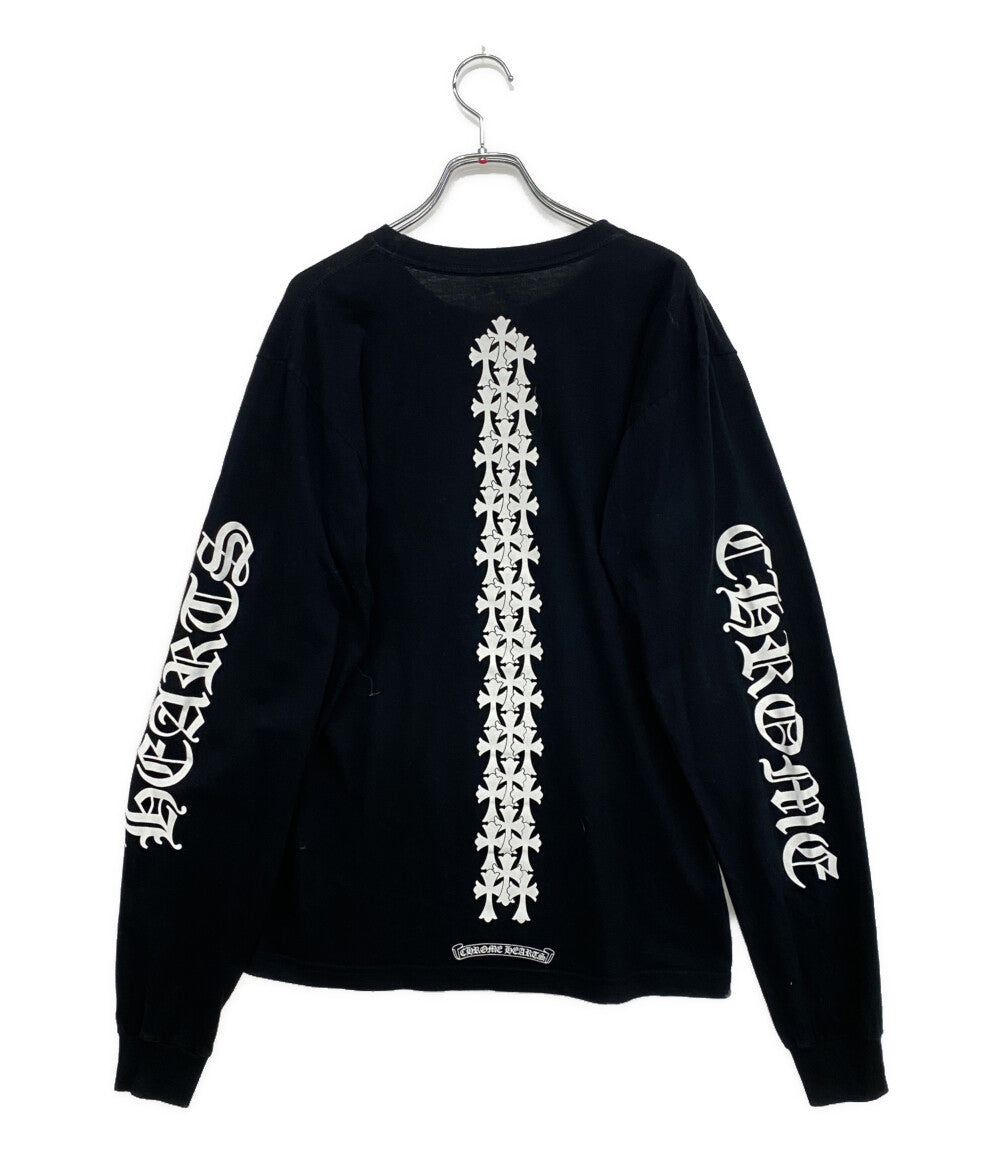 CHROME HEARTS 長袖Ｔシャツ セメタリークロスL STシャツ レディース SIZE M クロムハーツ