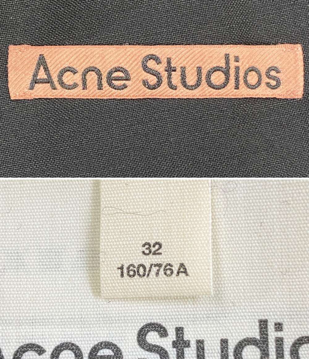 美品 Acne Studios ジャケット Double Breasted Belted Jacket BLACK レディース SIZE 32 アクネストゥディオズ