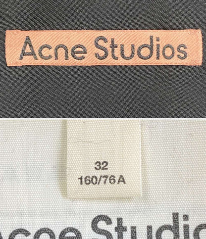 美品 Acne Studios ジャケット Double Breasted Belted Jacket BLACK レディース SIZE 32 アクネストゥディオズ