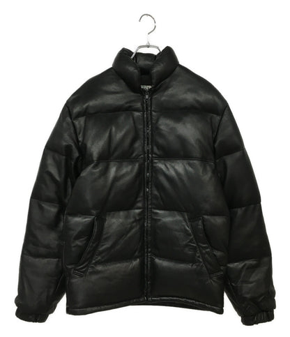 SCHOTT ダウンジャケット レザー USA製 ブラック メンズ SIZE 34 ショット