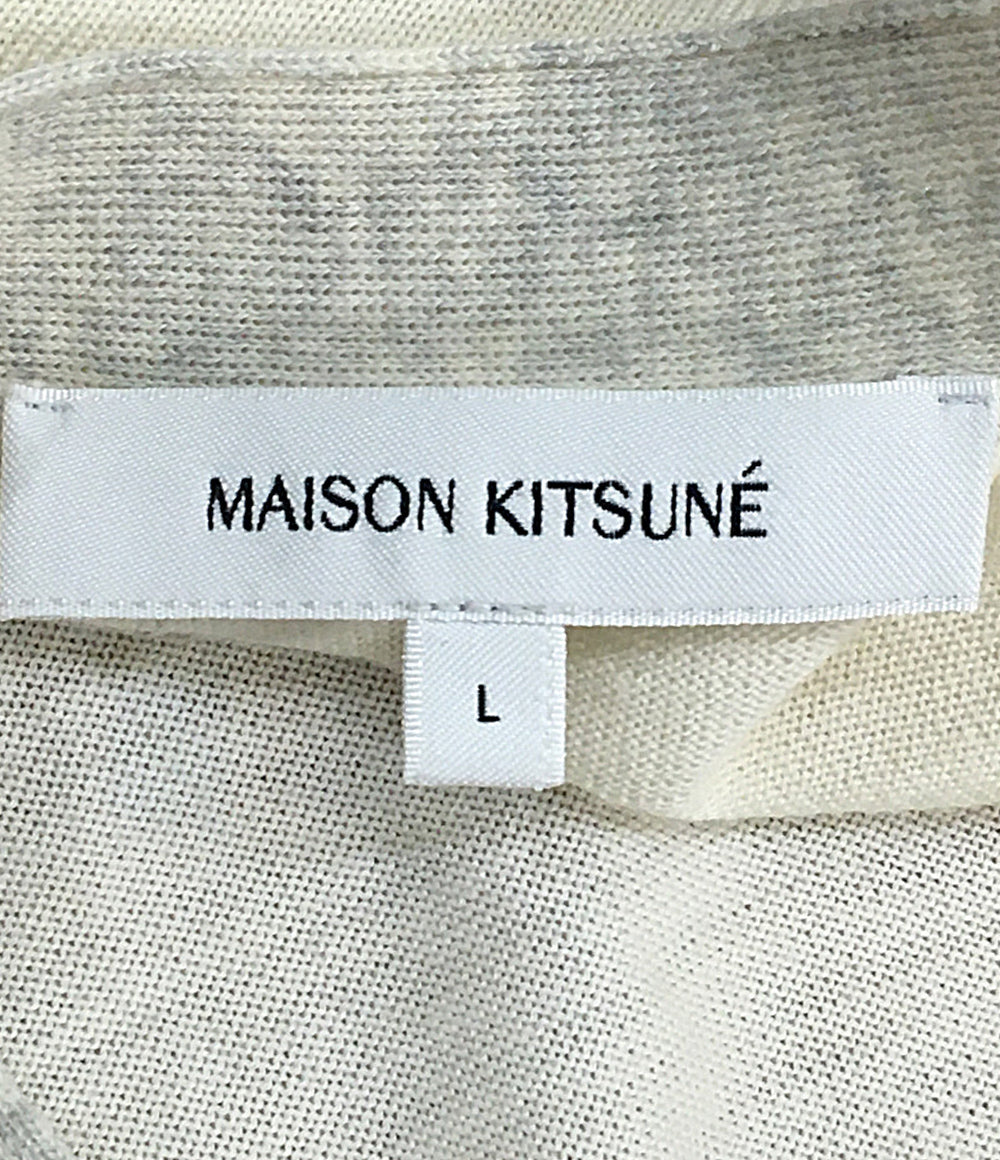 MAISON KITSUNE カーディガン ニット MW00505KT1036 レディース SIZE L メゾンキツネ
