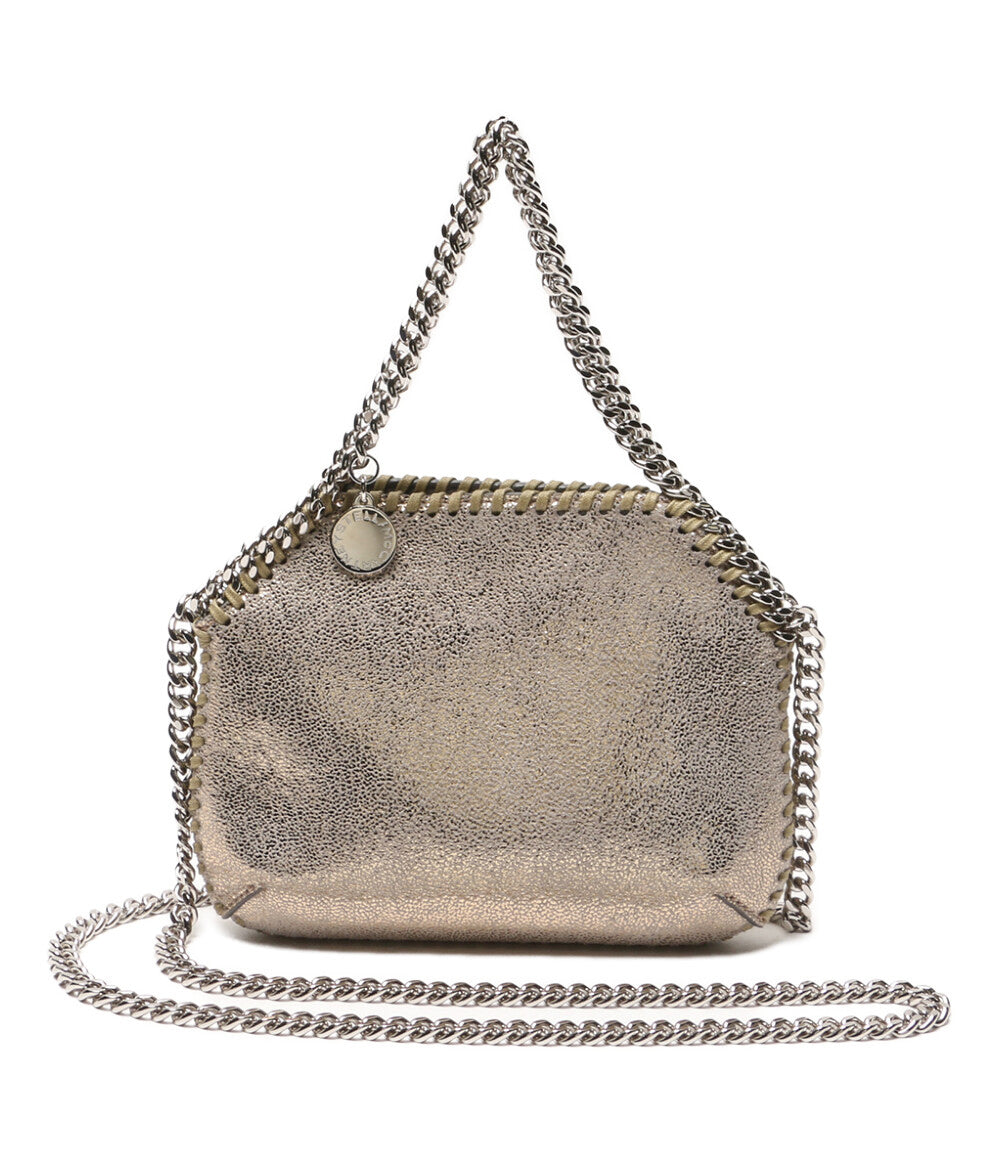 STELLA McCARTNEY ショルダー付ミニハンドバッグ メタリックシルバー PO1002768 レディース ステラマッカートニー