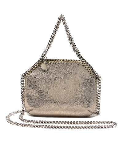 STELLA McCARTNEY ショルダー付ミニハンドバッグ メタリックシルバー PO1002768 レディース ステラマッカートニー