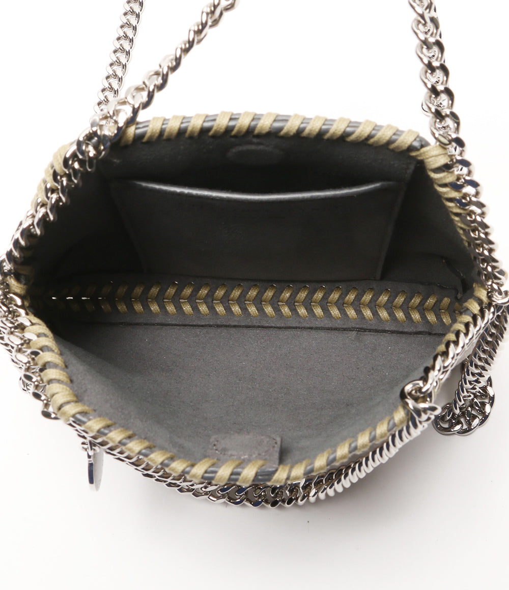 STELLA McCARTNEY ショルダー付ミニハンドバッグ メタリックシルバー PO1002768 レディース ステラマッカートニー