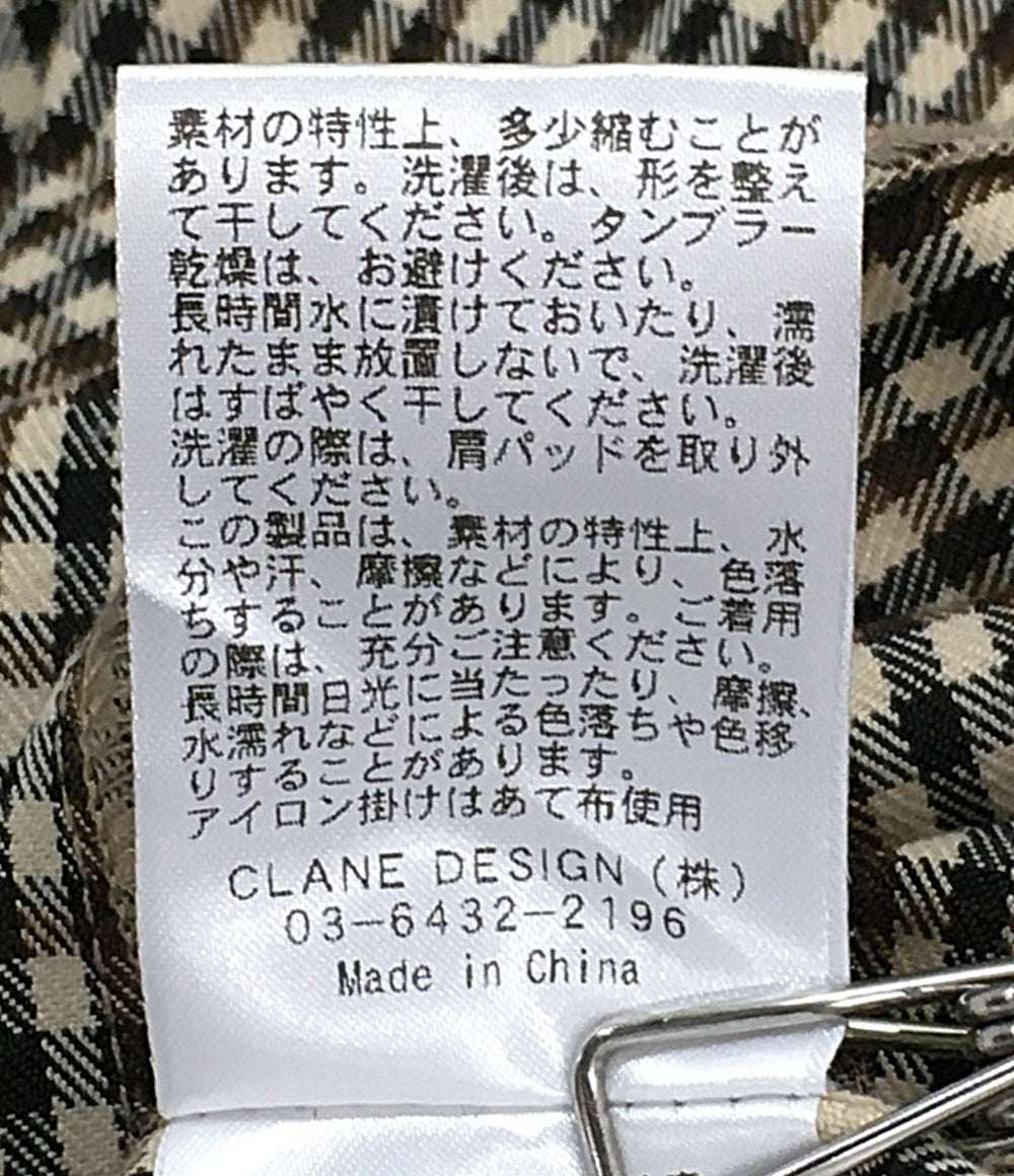 CLANE 長袖シャツワンピース チェック 17112-5352 レディース SIZE - クラネ