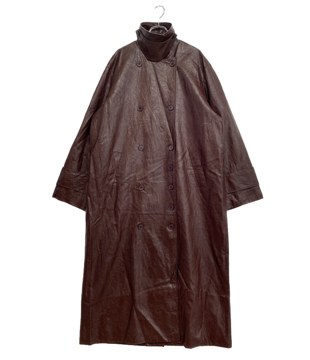 AMERI アメリ レザージャケット ボルドー レディース SIZE M