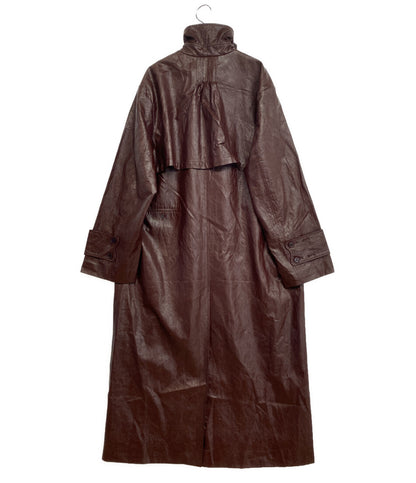 AMERI アメリ レザージャケット ボルドー レディース SIZE M