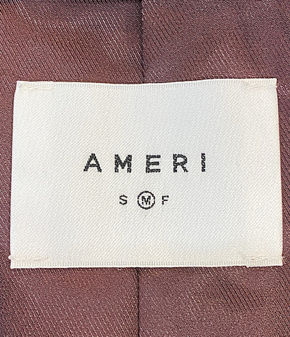AMERI アメリ レザージャケット ボルドー レディース SIZE M