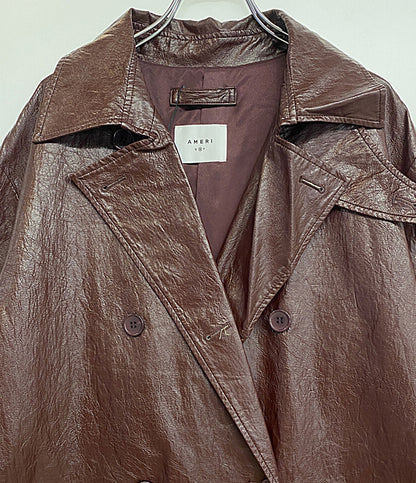 AMERI アメリ レザージャケット ボルドー レディース SIZE M