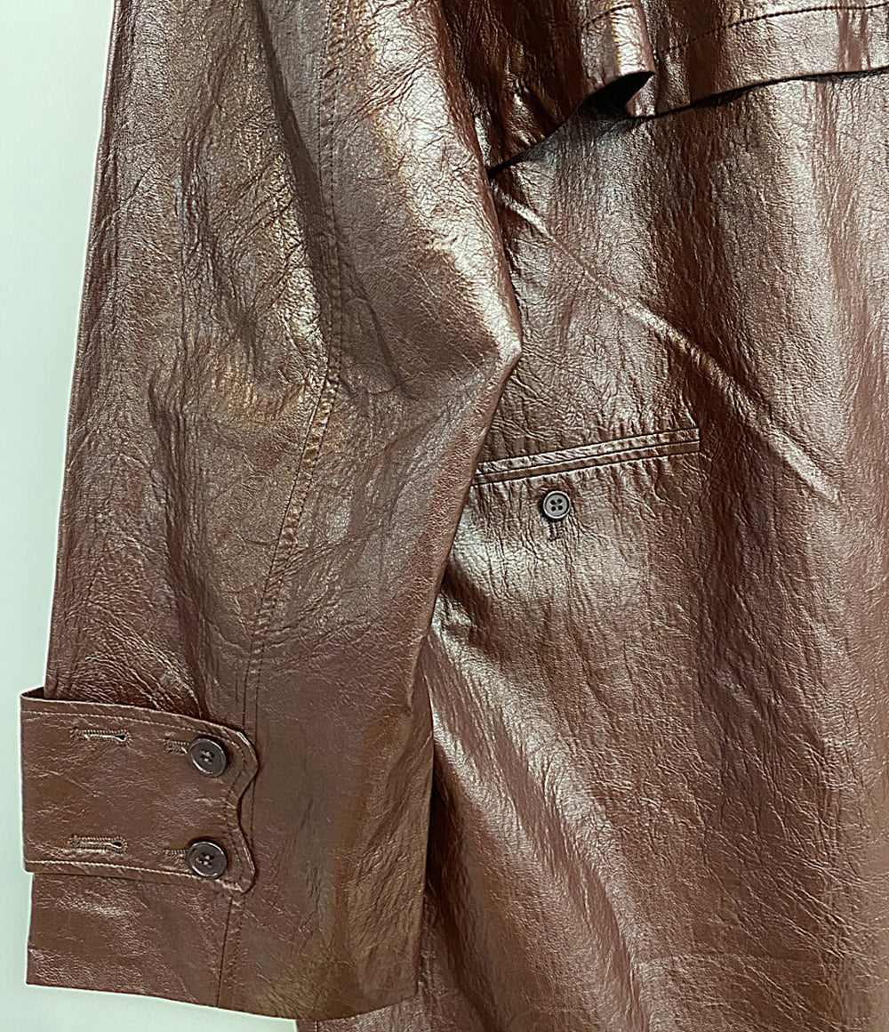 AMERI アメリ レザージャケット ボルドー レディース SIZE M