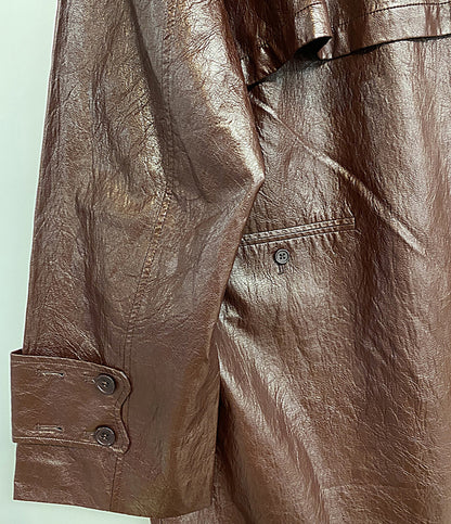 AMERI アメリ レザージャケット ボルドー レディース SIZE M