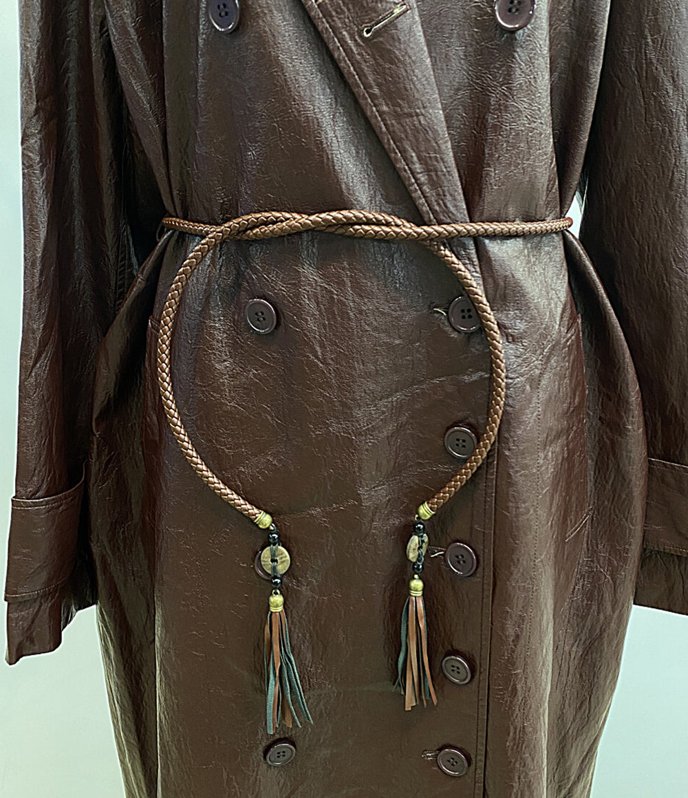 AMERI アメリ レザージャケット ボルドー レディース SIZE M