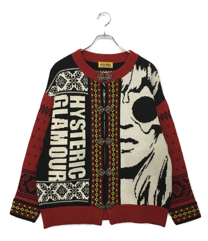HYSTERIC GLAMOUR カーディガン ニット 01243ND09 メンズ SIZE F ヒステリックグラマー