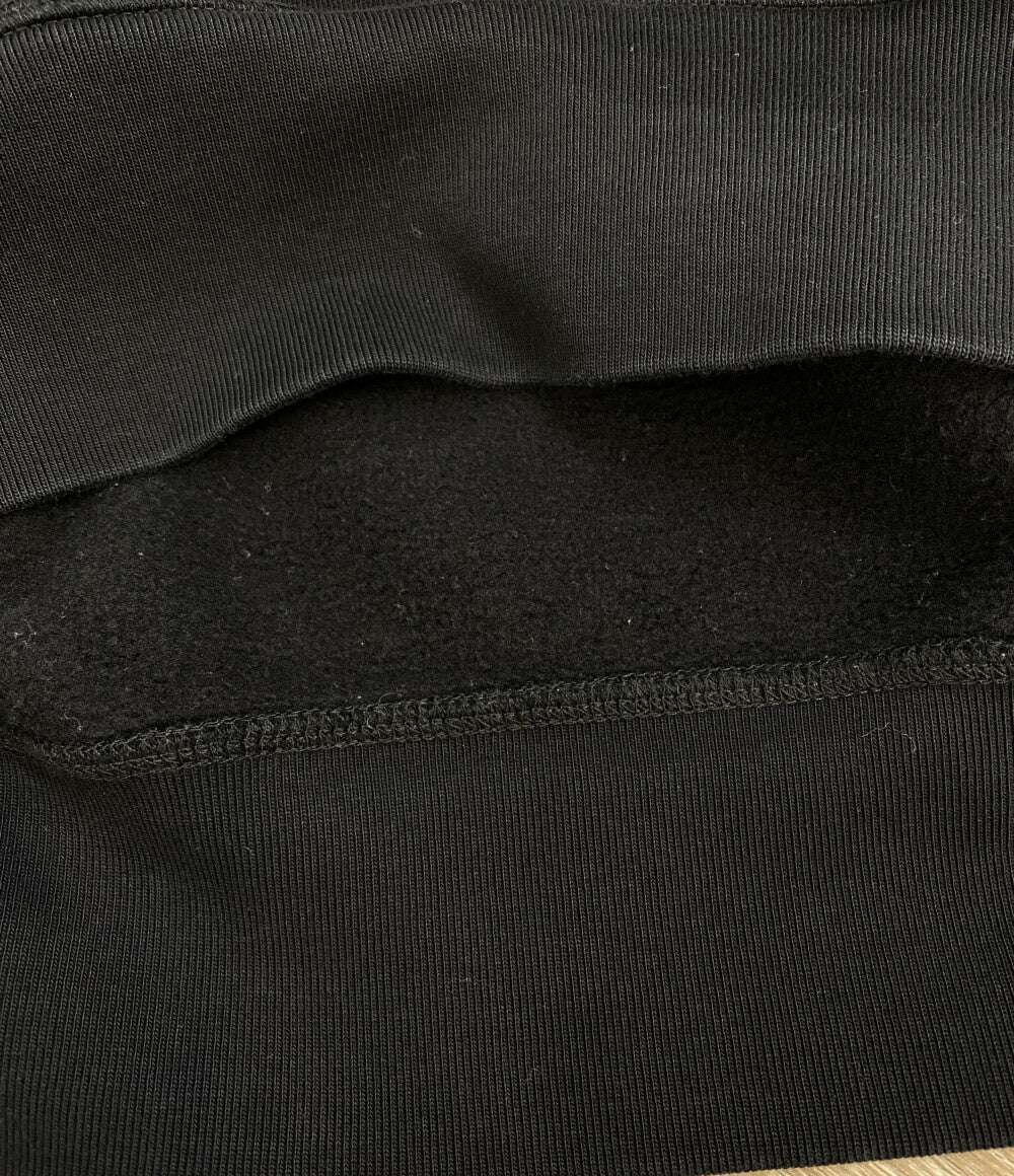 BURBERRY スウェットシャツ ブラック 袖サイドチェック メンズ SIZE XL バーバリー