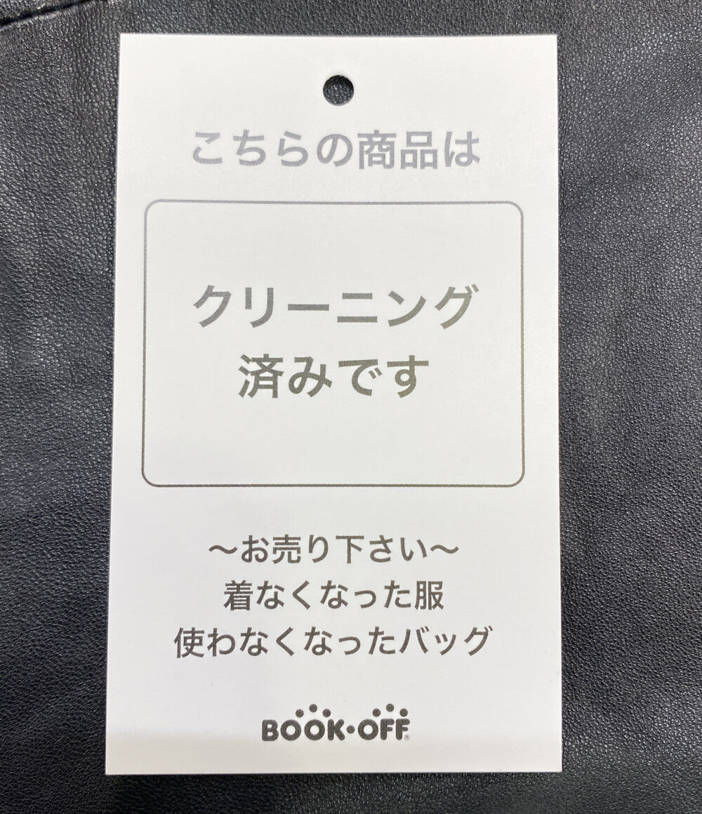 MARTIN MARGIELA ベスト ブラック レザー ウール 929PT0107579 レディース SIZE 38 マルタンマルジェラ