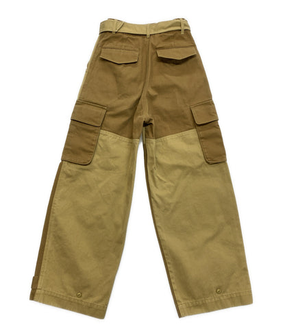 MAISON SPECIAL メゾンスペシャル パンツ ベルッテットカード パッチワーク レディース SIZE 36