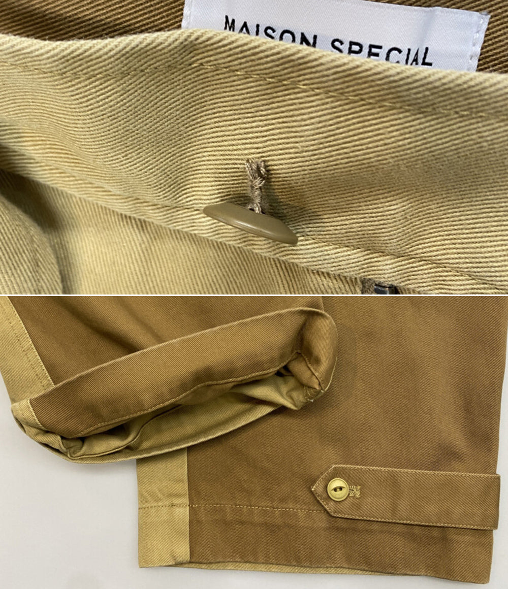MAISON SPECIAL メゾンスペシャル パンツ ベルッテットカード パッチワーク レディース SIZE 36