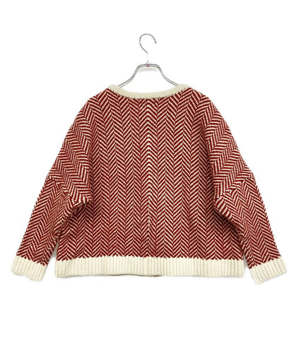 KAIKI カイキ カーディガン レッド ベージュ KA222KB001 レディース SIZE -