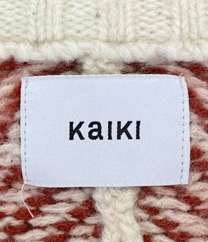 KAIKI カイキ カーディガン レッド ベージュ KA222KB001 レディース SIZE -