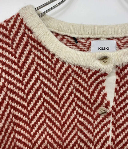 KAIKI カイキ カーディガン レッド ベージュ KA222KB001 レディース SIZE -