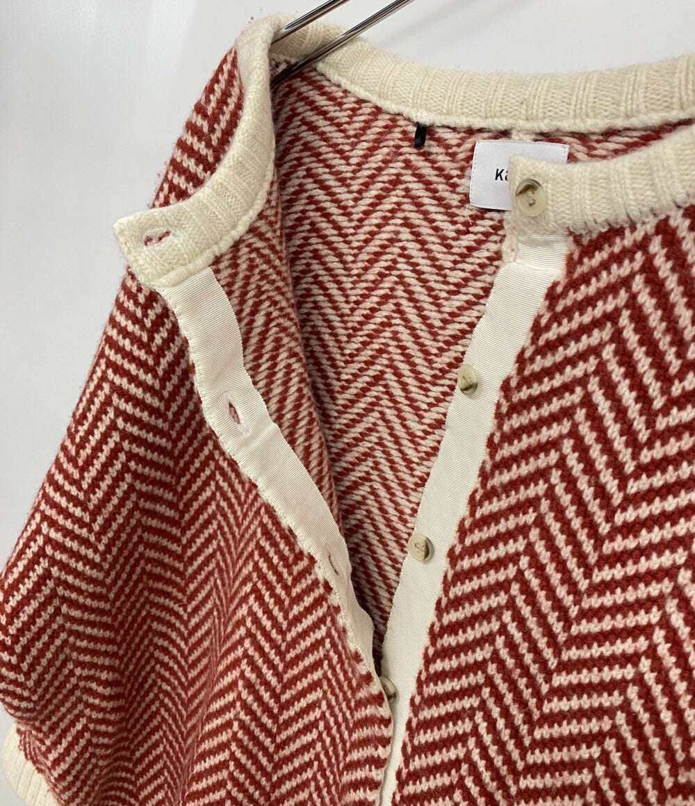 KAIKI カイキ カーディガン レッド ベージュ KA222KB001 レディース SIZE -