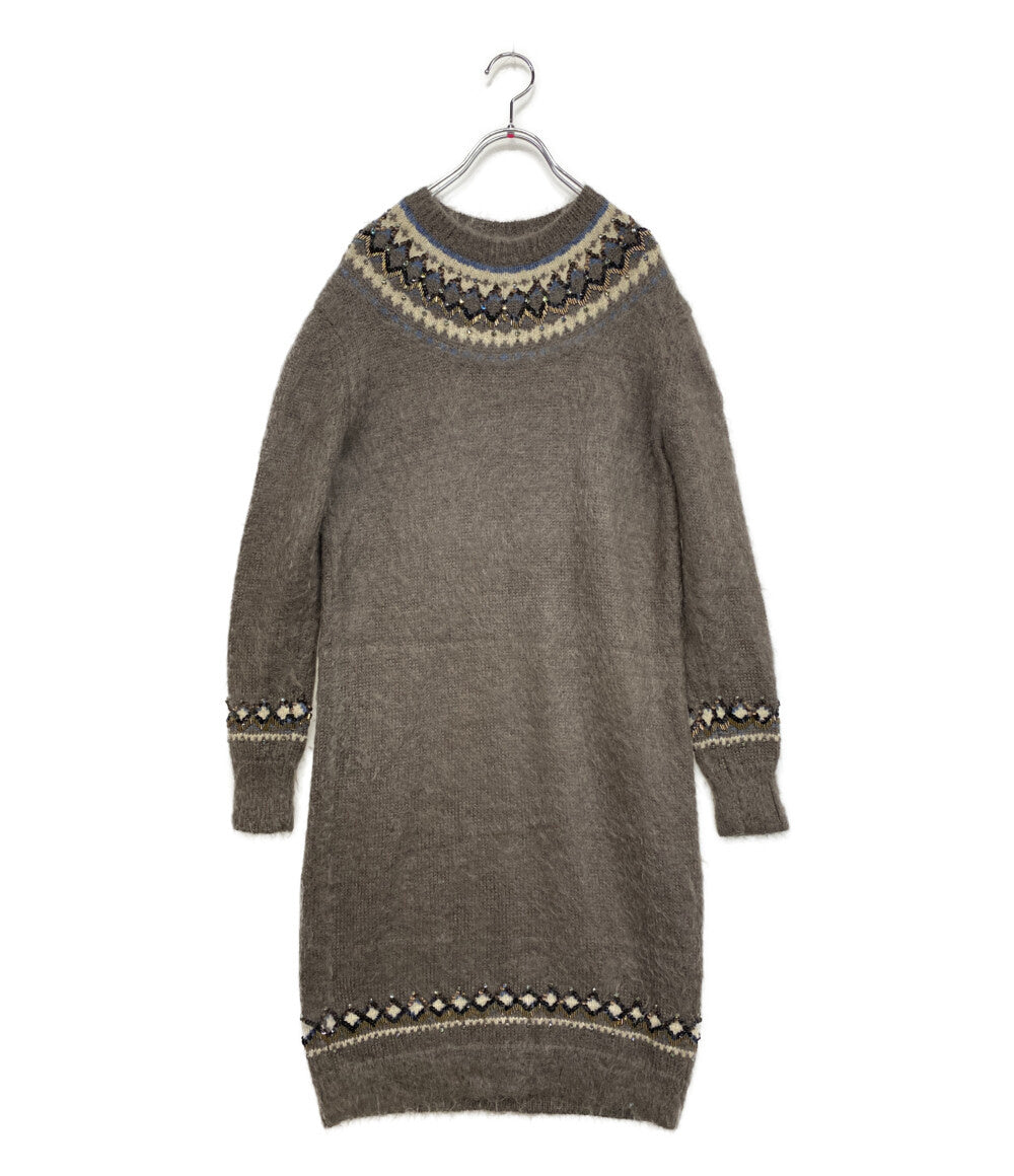 KEITA MARUYAMA ニットワンピース モヘヤ ノルディック レディース SIZE 1 ケイタマルヤマ