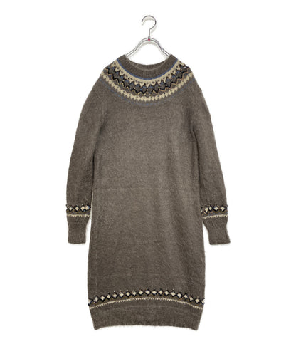 KEITA MARUYAMA ニットワンピース モヘヤ ノルディック レディース SIZE 1 ケイタマルヤマ