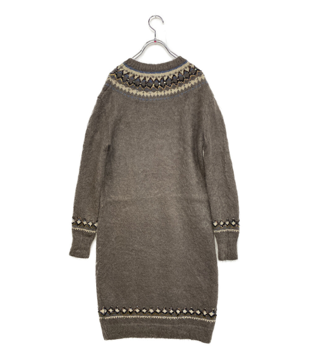 KEITA MARUYAMA ニットワンピース モヘヤ ノルディック レディース SIZE 1 ケイタマルヤマ