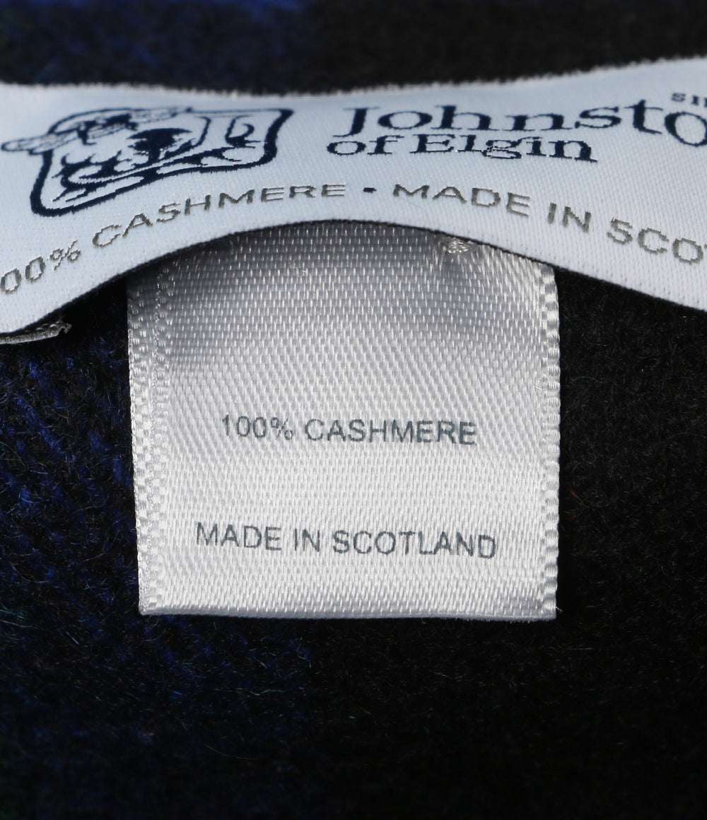 美品 Johnstons of Elgin ジョンストンズ オブ エルガン ストール マルチカラー チェック WA000056KU010300 レディース