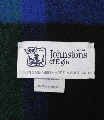 美品 Johnstons of Elgin ジョンストンズ オブ エルガン ストール マルチカラー チェック WA000056KU010300 レディース
