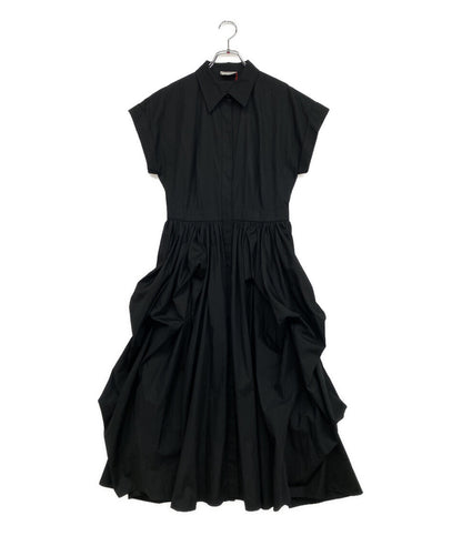 Alexander Mcqueen 半袖ワンピース ブラック 694306 22SS レディース SIZE 44 アレキサンダーマックイーン