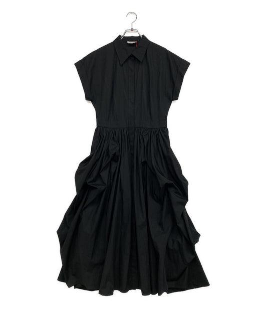 Alexander Mcqueen 半袖ワンピース ブラック 694306 22SS レディース SIZE 44 アレキサンダーマックイーン