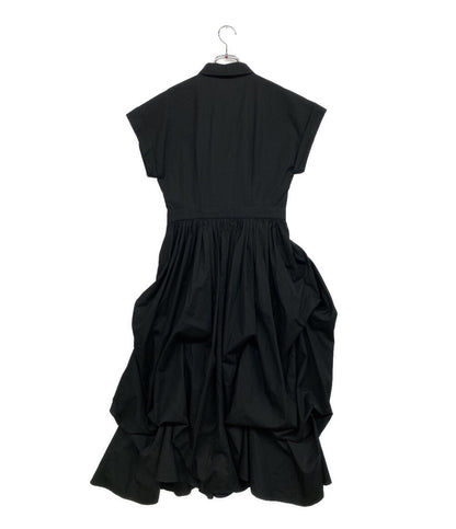 Alexander Mcqueen 半袖ワンピース ブラック 694306 22SS レディース SIZE 44 アレキサンダーマックイーン