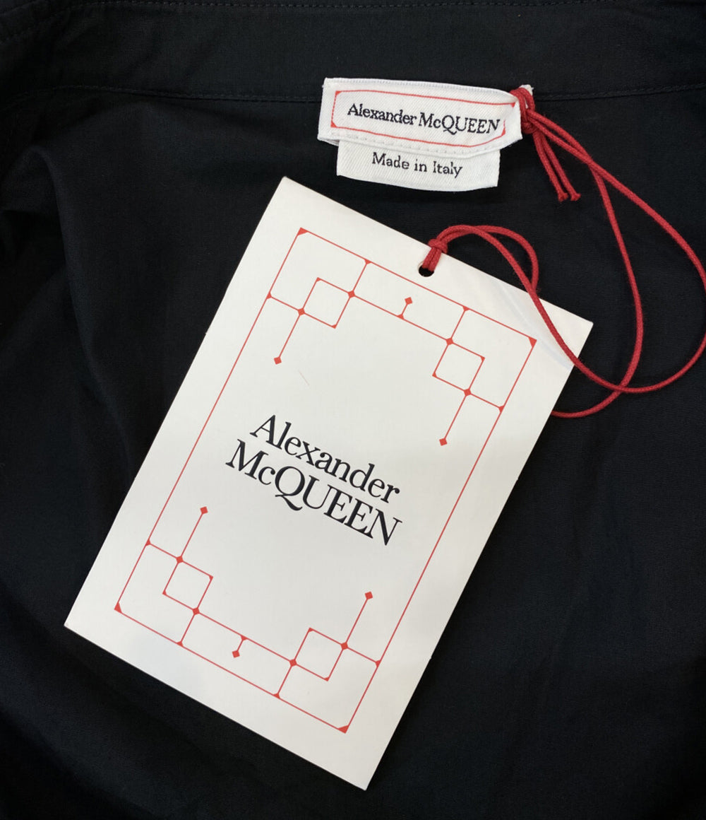Alexander Mcqueen 半袖ワンピース ブラック 694306 22SS レディース SIZE 44 アレキサンダーマックイーン